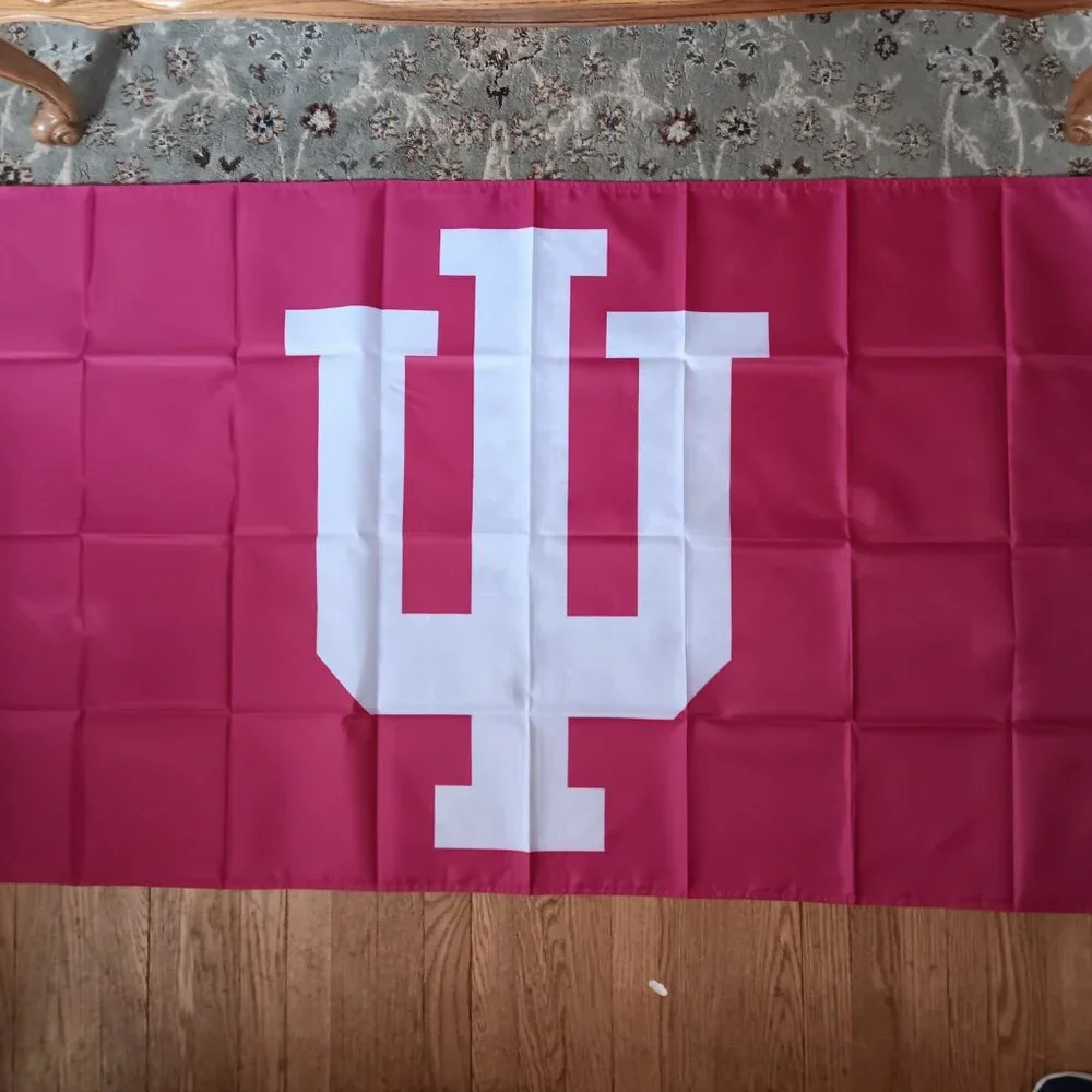 Indiana Hoosiers NCAA 3X5 Feet Flag Banner Wall Decor or Pole Hang